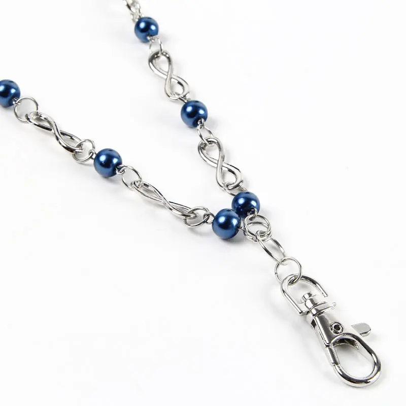 5 шт./лот Бесконечность жемчужная цепочка 80 см с большой застежкой-лобстером для Mi