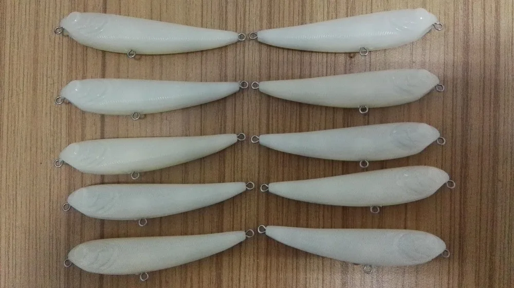 10 шт. жесткие приманки неокрашенные искусственные 3 дюйма 5/32 унции JSE136|blank lure