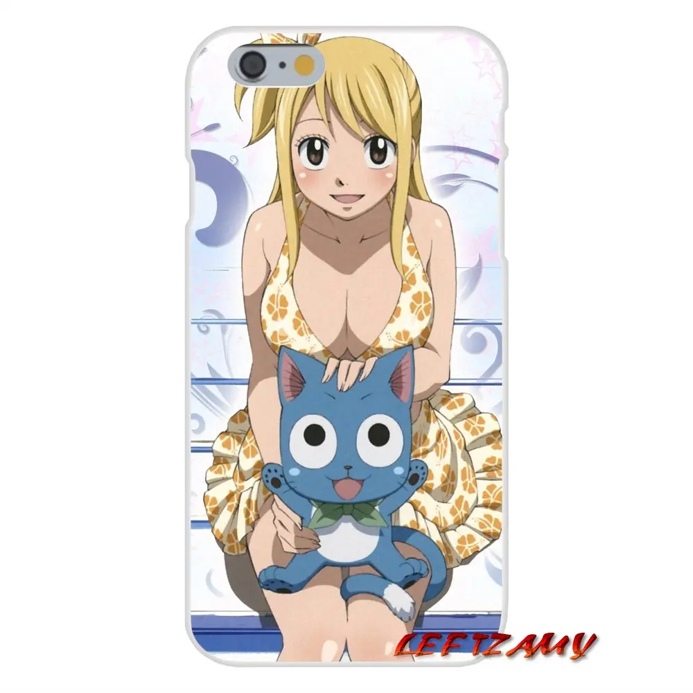 Для iPhone X XR XS MAX 4 4S 5 5S 5C SE 6 S 7 8 Plus ipod touch силиконовые чехлы для телефонов Happy Natsu flying cat