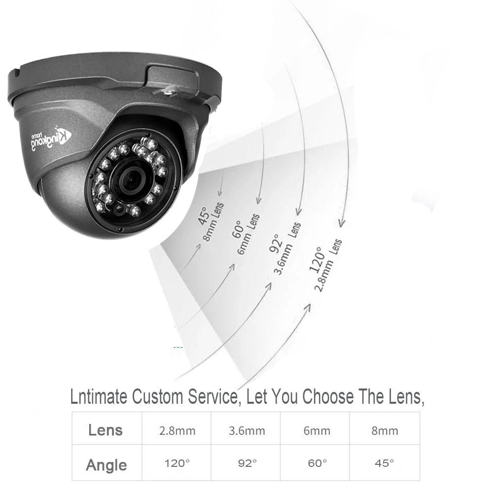 Kingkonghome IP камера 48 в POE металлическая 1080P ONVIF сетевая безопасности CCTV P2P Обнаружение