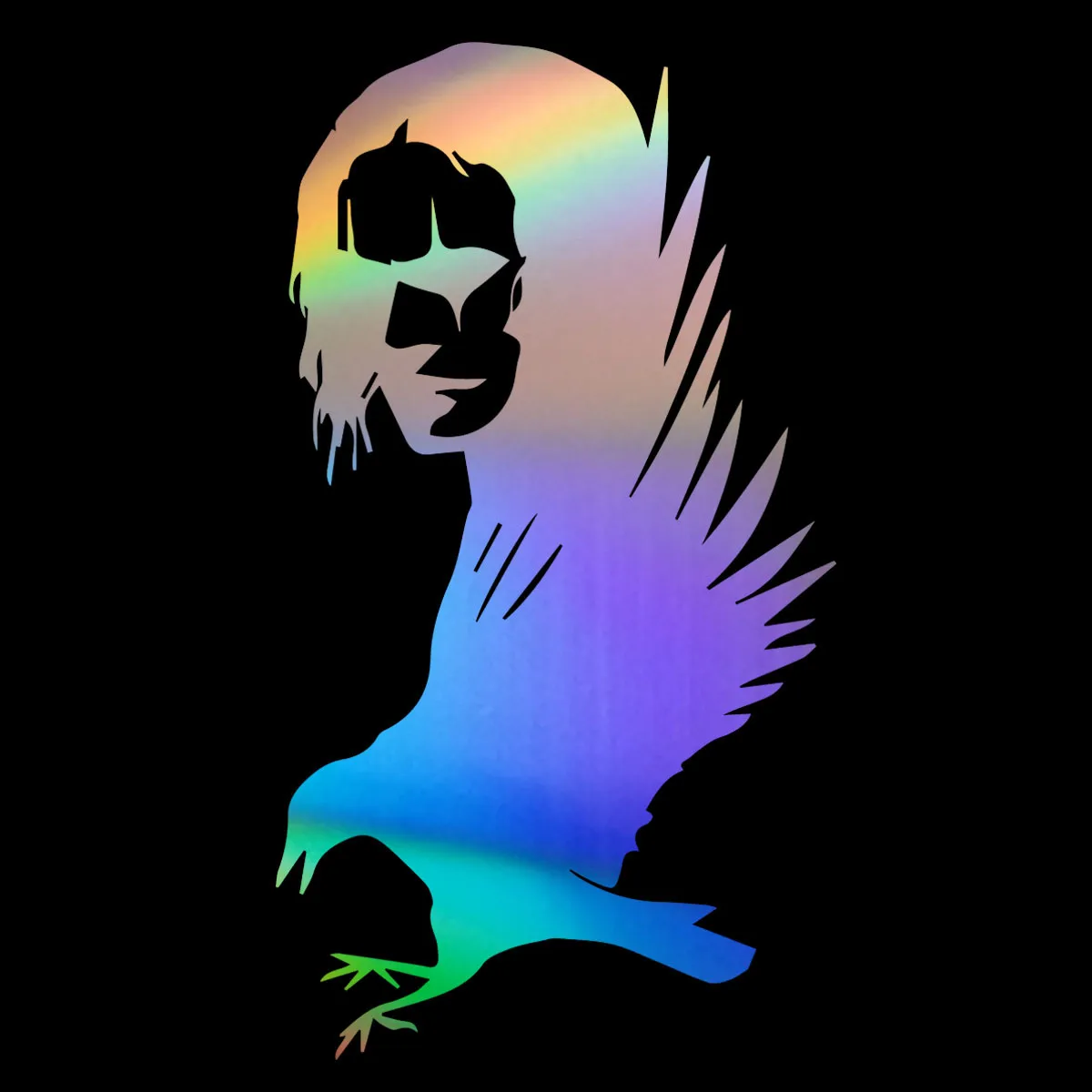 Crow Man Автомобильная наклейка виниловый грузовик ноутбук окно мотоцикл для стенок