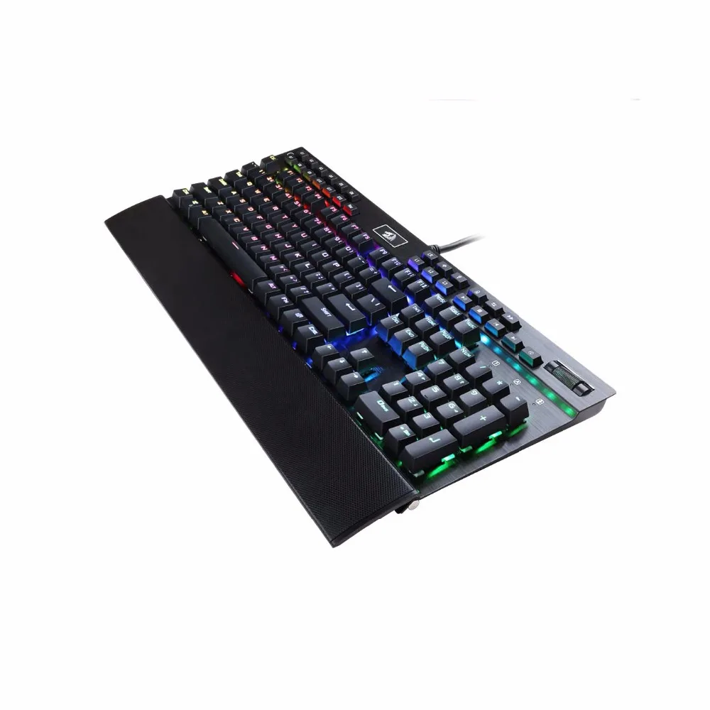 Redragon USB Механическая игровая клавиатура эргономичная 131 клавиш программируемый RGB светильник с подсветкой полный ключ anti-ghosting gamer PC K550