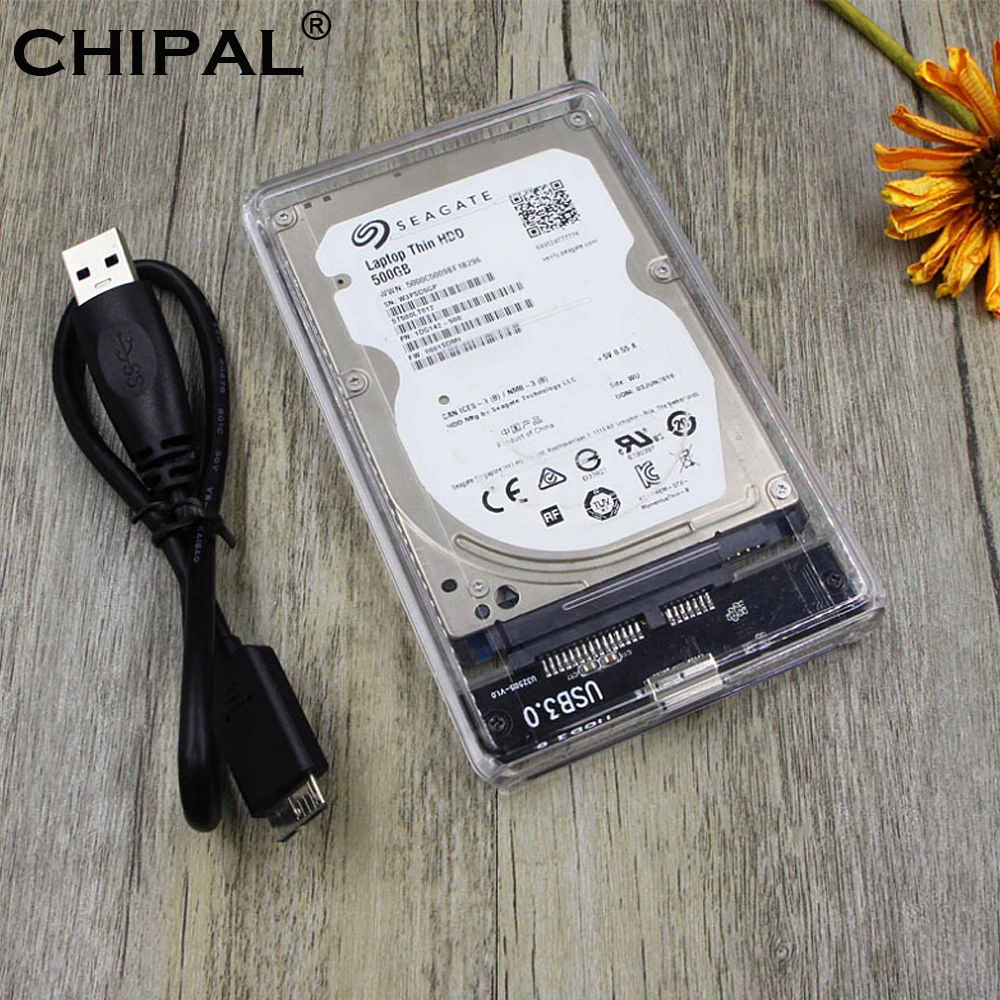 5 шт. прозрачный чехол для внешнего жесткого диска USB 3 0 SATA Hd 2 дюйма Гбит/с|Корпус