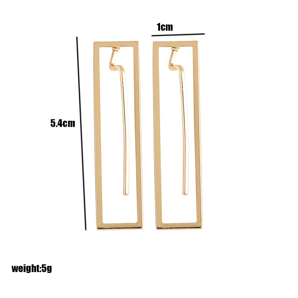 Модные ювелирные изделия 2019 новый тренд прямоугольные геометрические