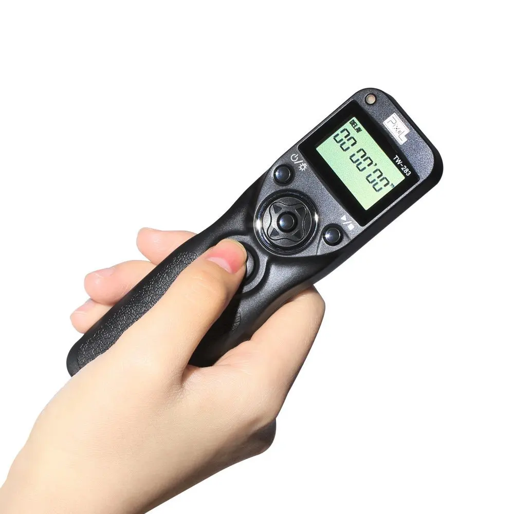 PIXEL TW-283/DC0 lcd беспроводной спуск затвора Таймер Пульт дистанционного управления для Nikon D800, D810, D700