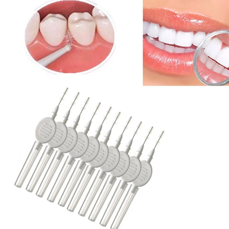 10 шт. пластиковые межзубные щетки зубные чистящие для зубов Зубная палочка