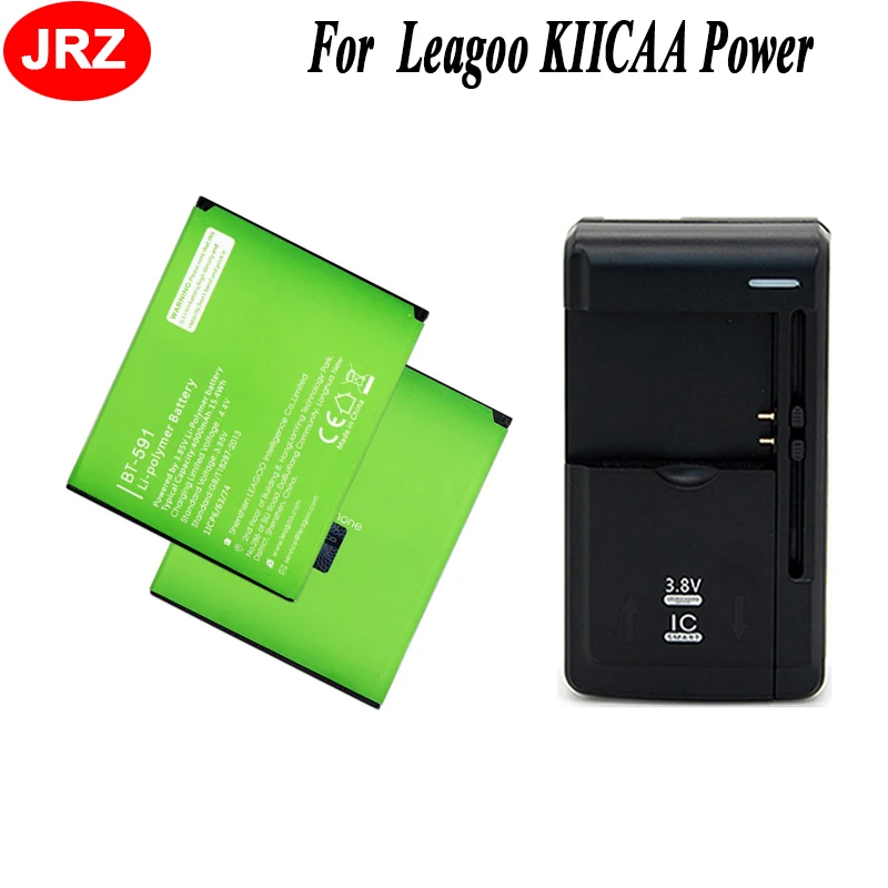 JRZ LOT = 2 шт. + зарядное устройство BT 591 батарея для Leagoo KIICAA Аккумулятор телефона 4000