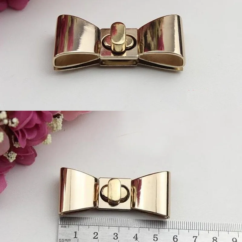 40 PCS 55mm x 23mm Golden butterfly Purse lock twist purse turn lock clutch clock