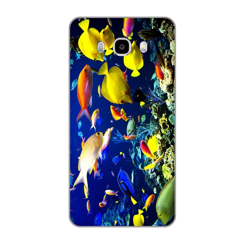 Красивая рыбка дисплей крылатки клоун Мягкий ТПУ чехол для телефона Samsung Galaxy J3 J4 J5