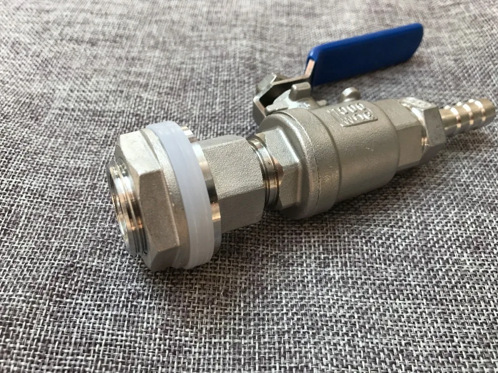 Free Shipping Weldless Stainless Steel Ball Valve &amp Spigot suitable brew kettles Homebrew Hardware | Дом и сад