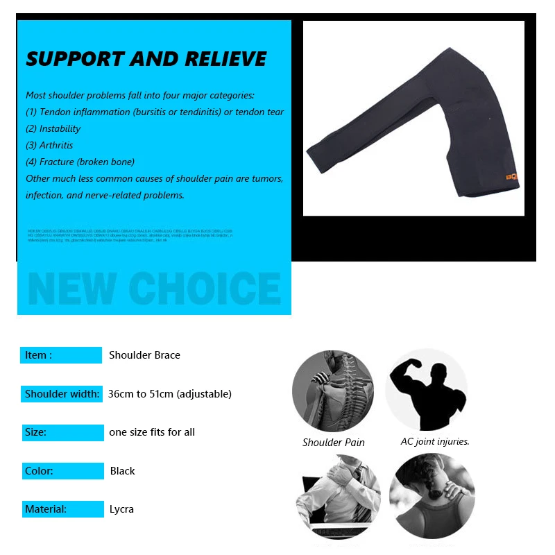 1 шт. наплечный бандаж вращатель манжета компрессия поддержка стабильности рукав