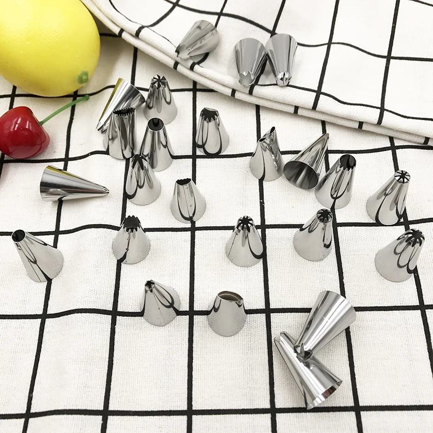 24 шт./компл. глазури трубопроводов сопла Кондитерские наконечники для выпекания