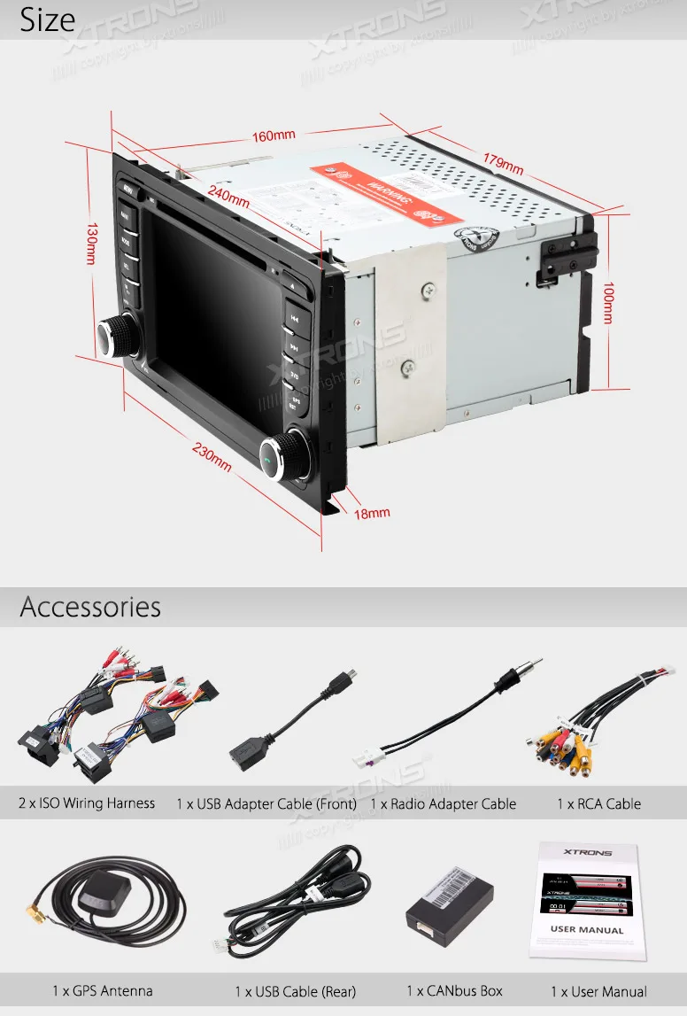 XTRONS 7 дюймов HD сенсорный экран 2 DIN Автомобильный dvd-плеер gps навигация радио для Audi A4 S4 RS4 2002 2003 2004 2005 2006 2007 2008