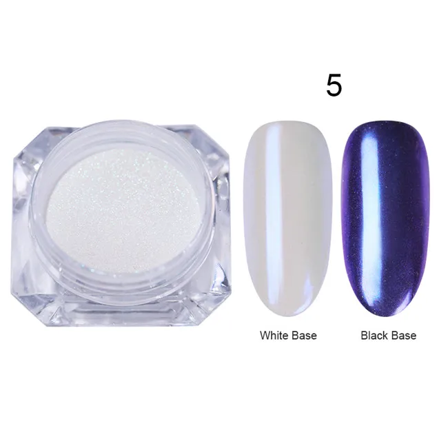 color1g -5 Born pretty, хамелеон жемчуг зеркальный ногтевой порошок Неоновый AB Цвет Блеск для ногтей пыль хром пигмент DIY маникюр искусство украшения 0,2 г - Цвет: color1g -5