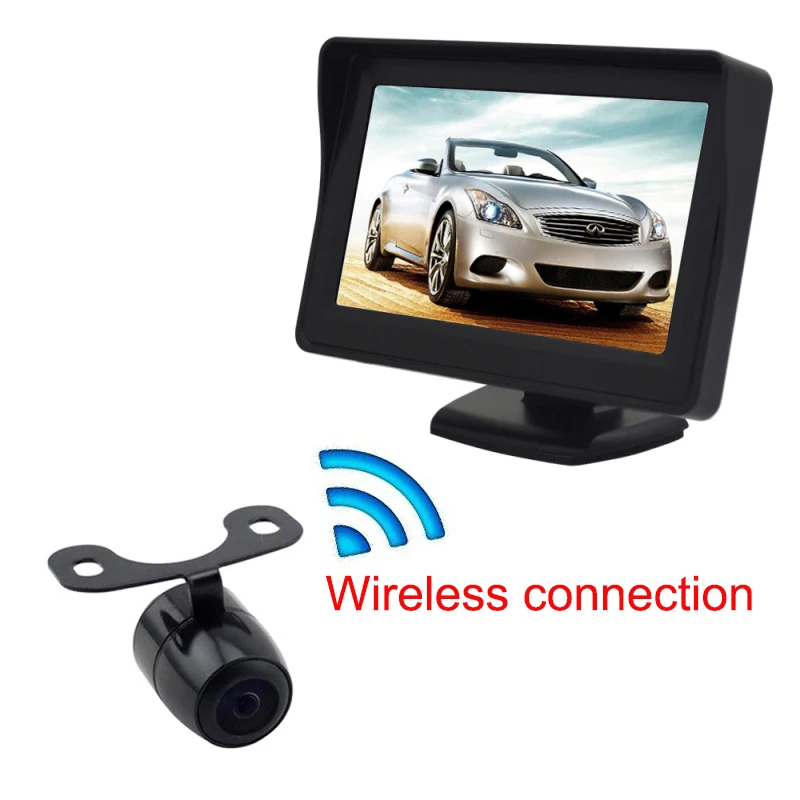 Беспроводной Видимый датчик парковки 2 4 ГГц монитор 3 дюйма с камерой заднего