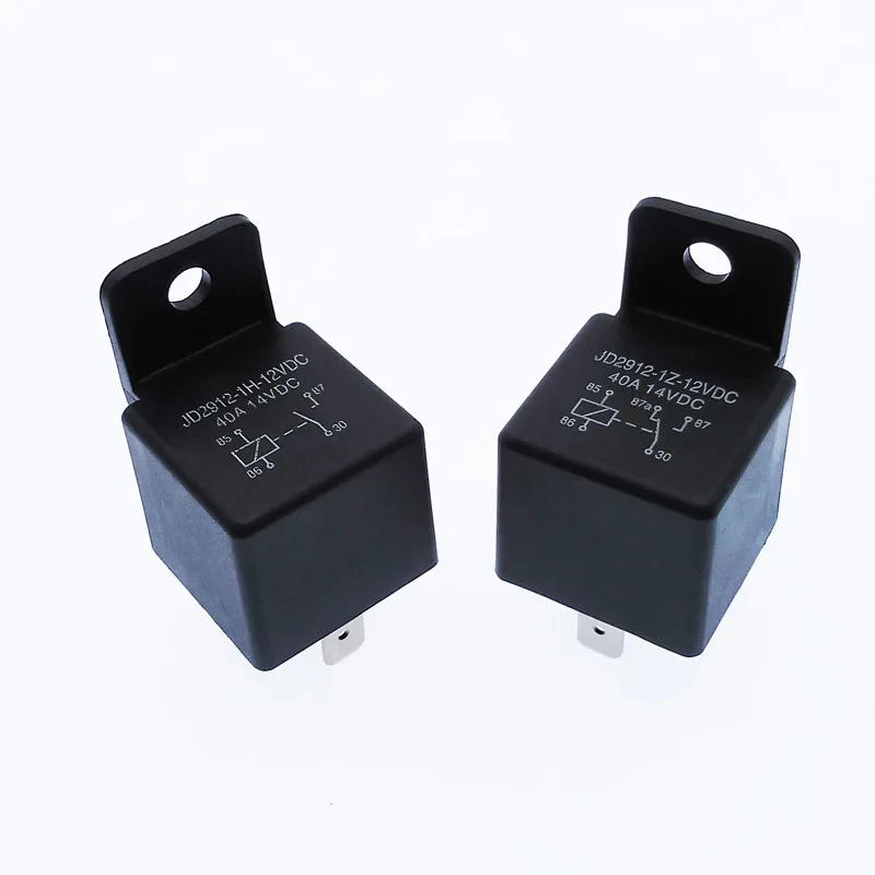40A автомобильное реле JD2912 4 Pin 5 Pin DC 12V 24V 36V 48V с монтажным отверстием мощность катушки 1,8 W Автомобильное устройство управления