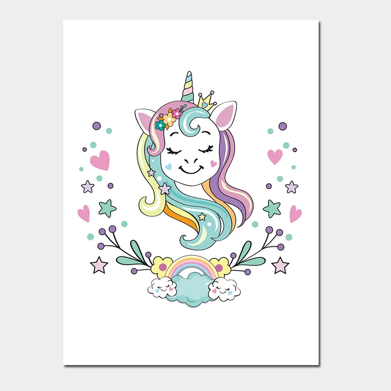 Фото Unicorn Art Print Canvas Painting Animals Posters And Prints Wall Poster Kids Nordic Decoration Home Unframed Дом и сад Unicorn Art Print Canvas Painting Animals Posters And Prints Wall Poster Kids Nordic Decoration Home Unframed Дом и сад