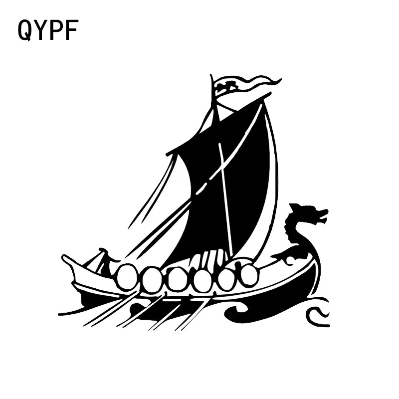 QYPF 14 2*13 4 см Модный Дракон корабль парус спортивный Декор автомобильный Стайлинг