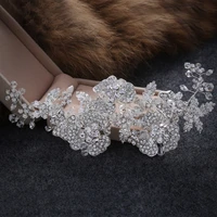 new luxury hair clip wedding bridal crowns headbands crystal rhinestone hairband bridal head jewelry