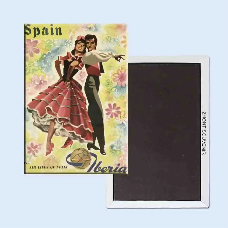 Iberia Air Lines of Spain Vega 24124 ретро ностальгия магниты на холодильник|fridge magnet|magnet fridgeretro