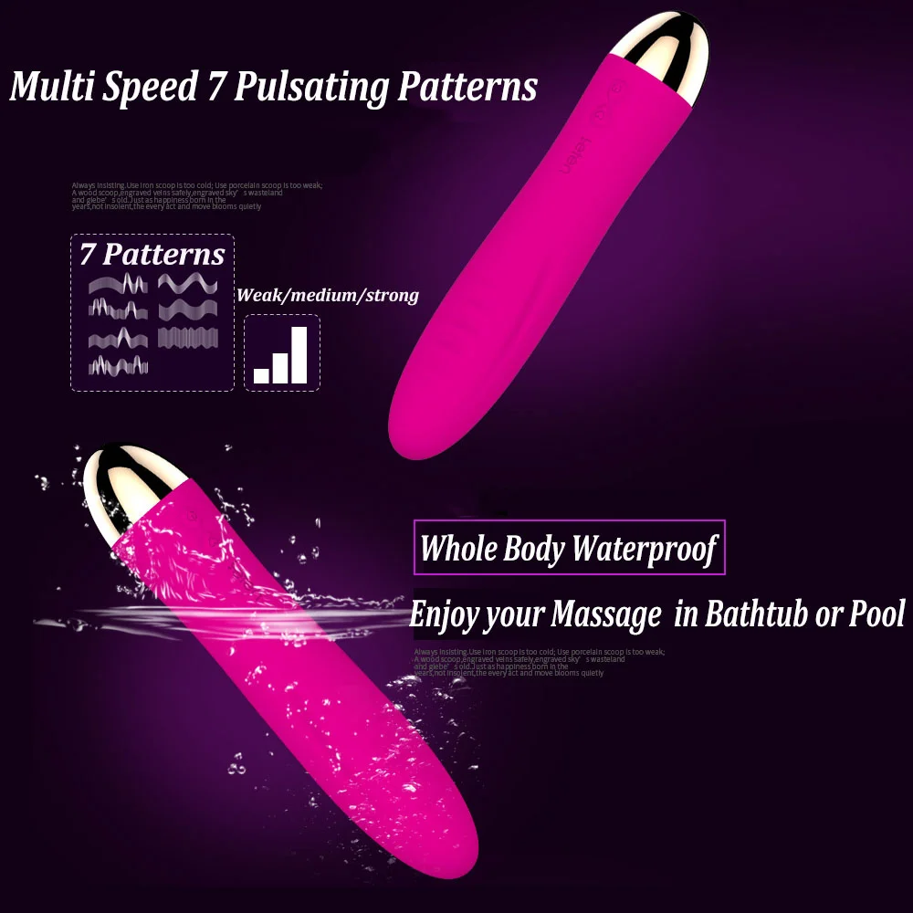 LETEN Vibrator Sex Toys For Woman Power Multi Speed Rechargeable Waterproof Wirelesss Electric Wand Massager with Heat | Красота и