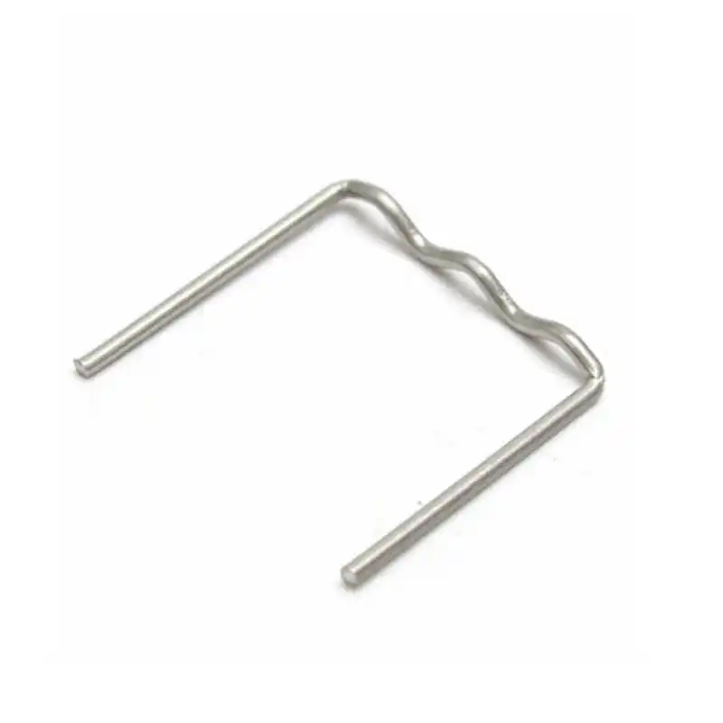 Grapas en caliente para reparación de parachoques de coche, acero inoxidable, estándar, precortado, 600mm/0,8mm, para engrapadora de plástico, cables de soldador de Hine, 0,6 Uds.