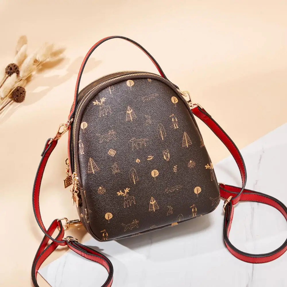 Мини рюкзак женская сумка из искусственной кожи для девочек подростков