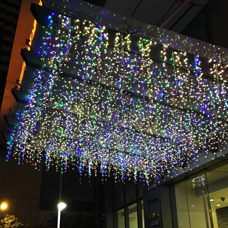 5 м 216 led drop0.6/0 7/0 8 сосулька светодиодная сказочная Лампа Рождественская занавеска