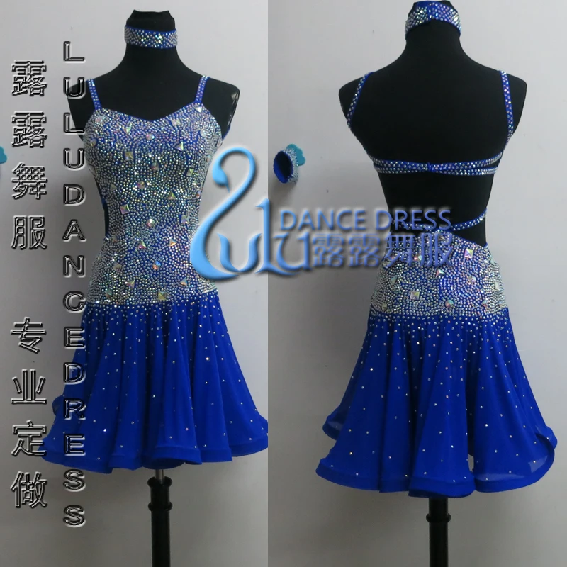 Латинское платье новейшего стиля сексуальное для латинских танцев |