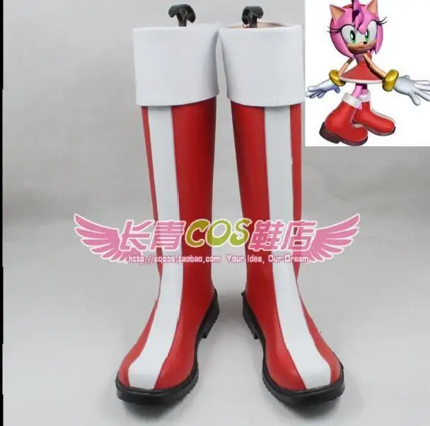 Соник Ежик Amy Sonic Boom ТВ серия Amy Rose Обувь для косплея ботинки на заказ