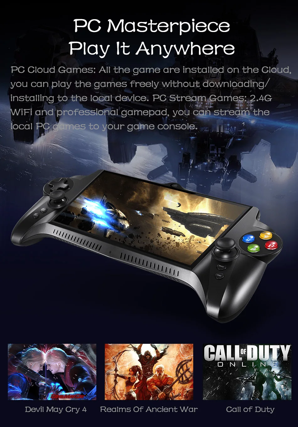 JXD S192K 7 дюймов 1920x1200 Четырехъядерный 4G/64GB геймпад портативный игровой плеер 10000mA Android 5,1 планшетный ПК видео игровая консоль