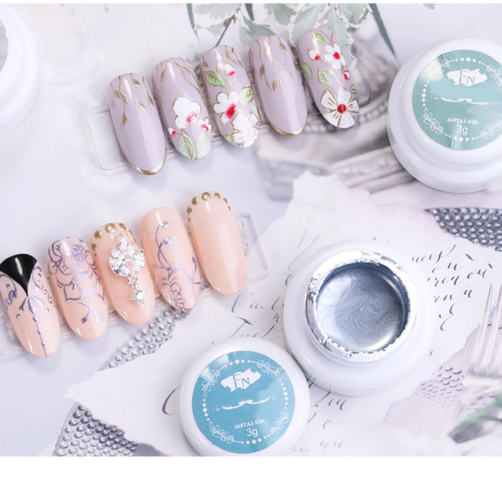 Профессиональная Мода 3D лак для ногтей Клей окрашенный рисунок клеи инструменты