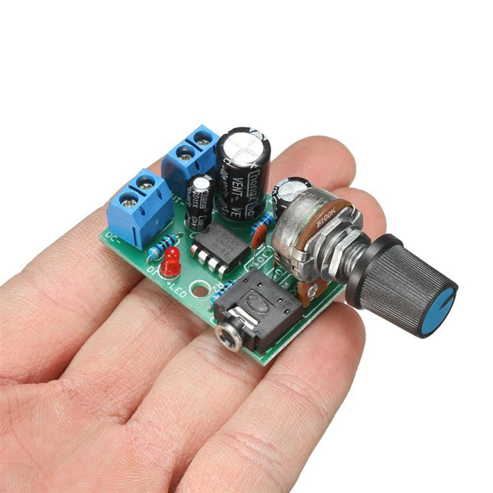 5v Mini 3.5mm Jack Module AMP New LM386 Audio HIFI Power Amplifier Board DC 3V~12V | Электроника