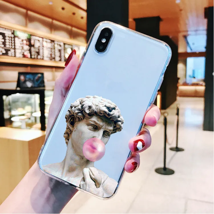 TPU Мягкий чехол для телефона Art Fresco Michelangelo Creation of Adam для iPhone 11 Pro Max SE 5S 6 6s 7 8 Plus X XR XS MAX - Цвет: TPU