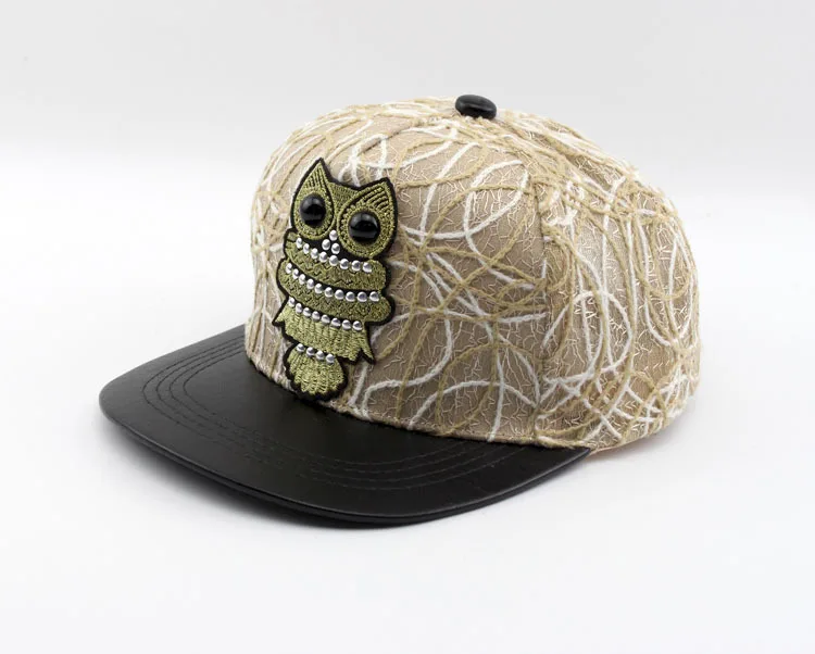 F455 подвеска в форме Совы Бейсбол Кепки для мальчиков и девочек дети Snapback стиле