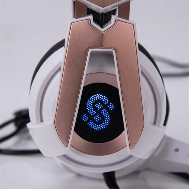 Профессиональная игровая гарнитура для ПК компьютерная светящиеся наушники