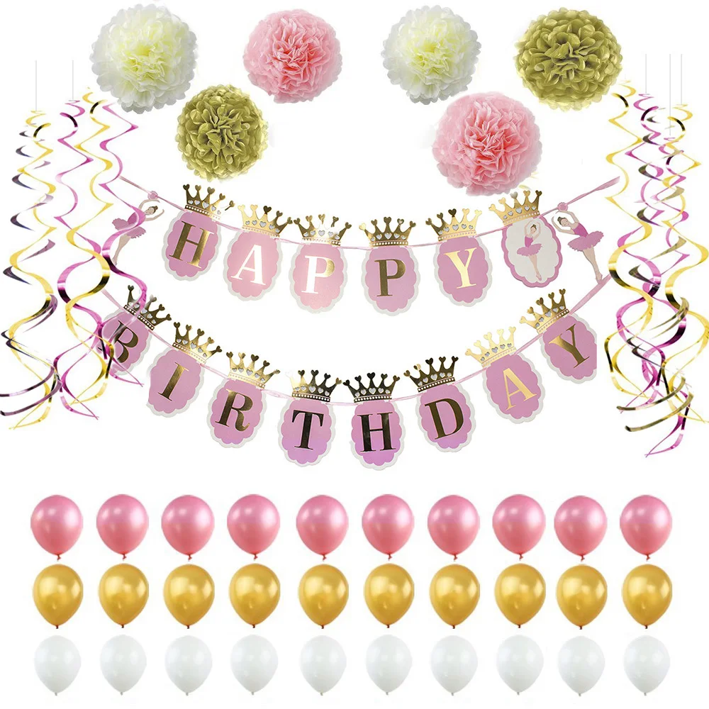 

Набор украшений для вечеринки в честь Дня рождения девочки, 1 год