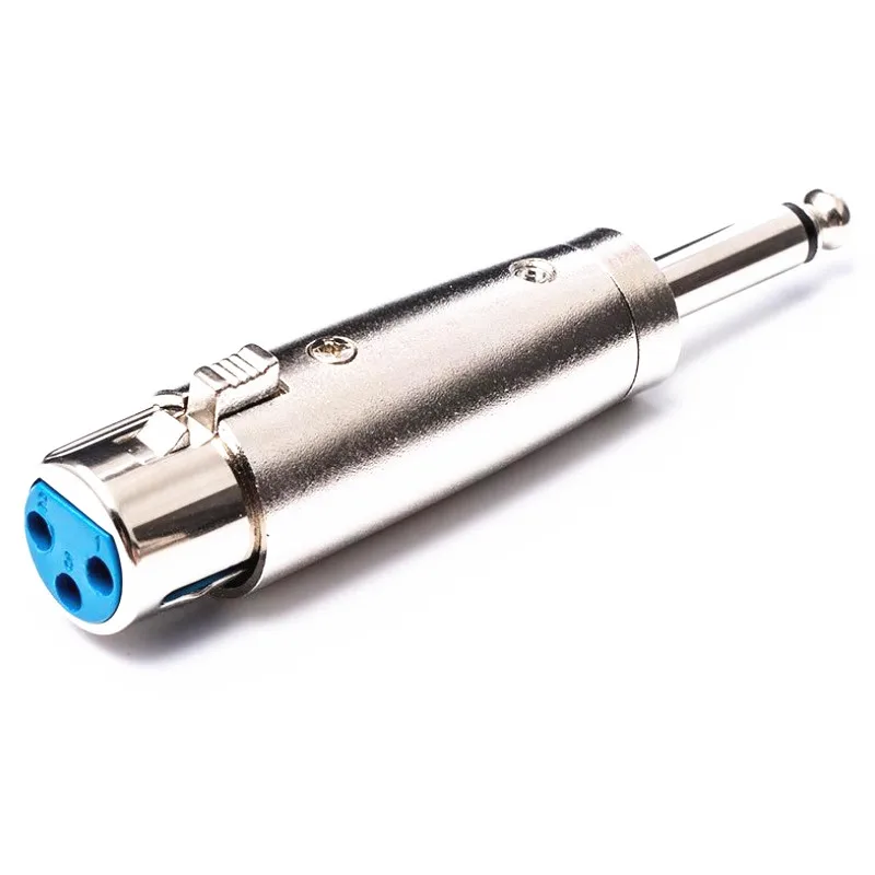 

5 шт. моно 6,35 мм штекер для XLR Женский 3pin разъем микрофонный аудио адаптер