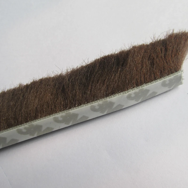 Самоклеящаяся уплотнительная щетка для дверей и окон 9 мм x 23 мм|weather strip|adhesive weather