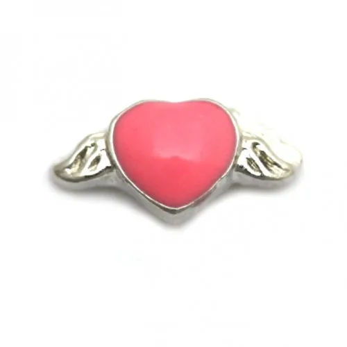 20 Шт. 8 ММ Эмаль Сердце Любовь Кулон С Плавающей Медальоны Подвески Падение Нефти