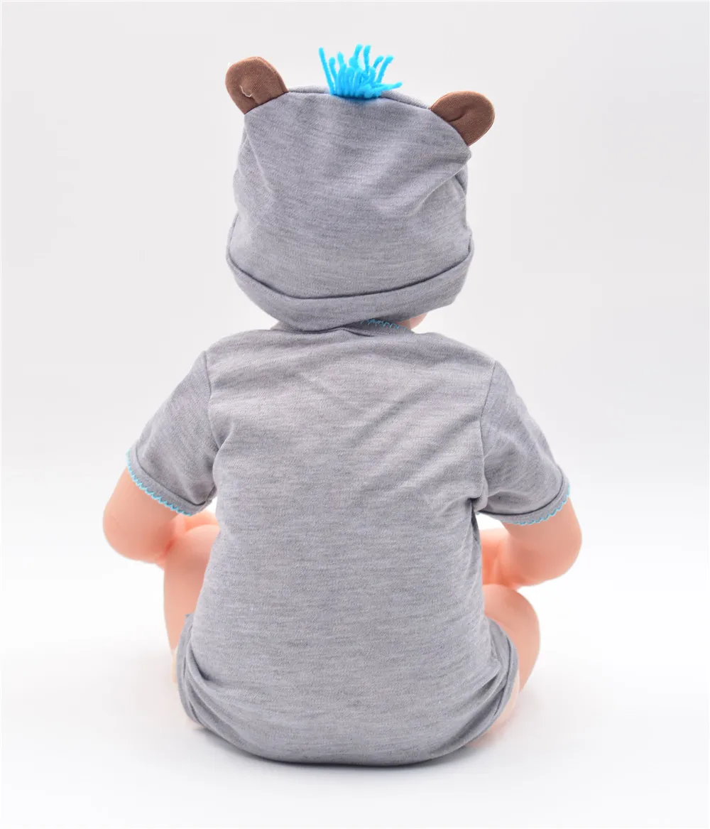 DOLLMAI 55 см Bebe Reborn Dolls touch мягкая силиконовая кукла 3/4 Smiley boy новорожденный Babies live