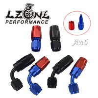 lzone 6 an an 6 aluminum straight 45 degree 90 degree swivel hose end fitting adapter oil fuel line
