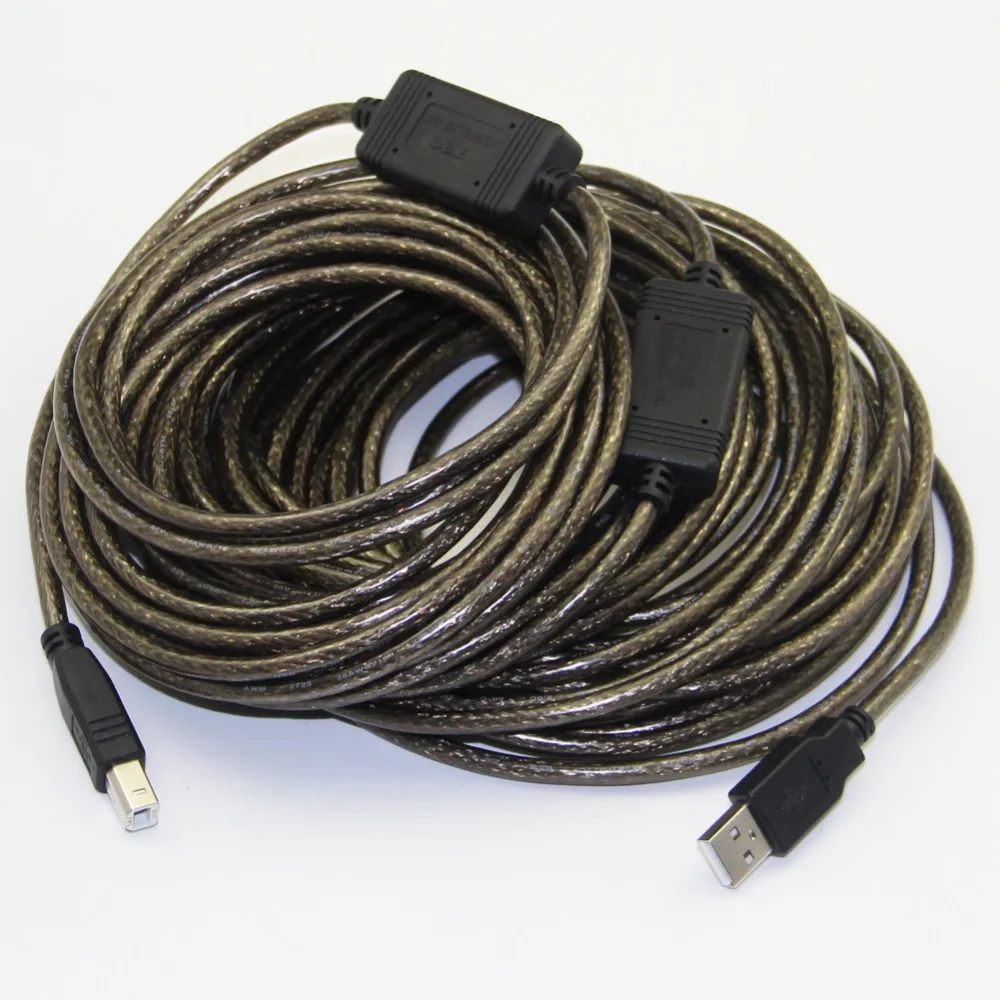 Кабель для принтера Bochara USB 2 0 Type A Male B Buit in Dual IC Chipset двойное экранирование (фольга +