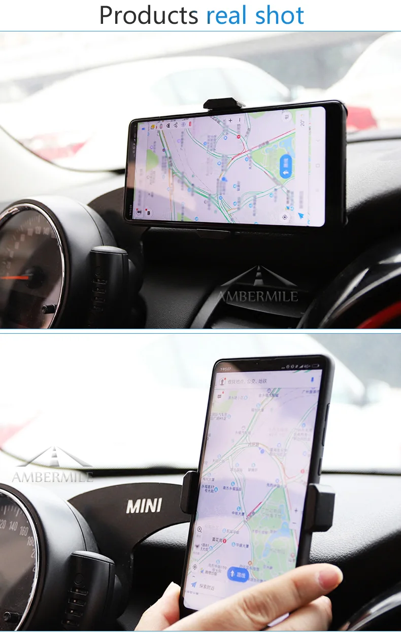 Airspeed серый Юнион Джек кронштейн для Mini Cooper F55 F56 F54 аксессуары авто держатель телефона автомобильный мобильный телефон планшет крепление клик