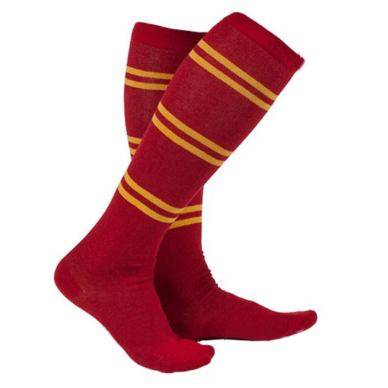 Бургундия Носки «Harri» Potte Four College Gryffindor Slytherine; одежда для косплея; подарки для поклонников hp; гольфы для мальчиков и девочек - Цвет: Бургундия