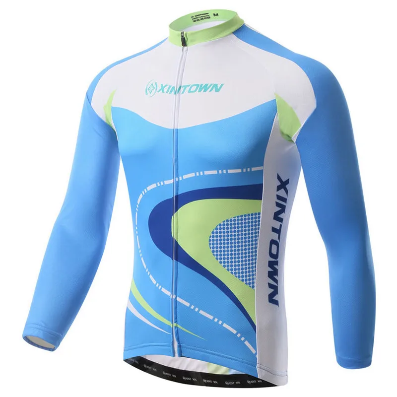 

Xintown Bike Team Mens Cycling Jersey Long Sleeve Bicycle Cycling Clothing Warm mtb Bike Jersey Wear ropa invierno ciclismo