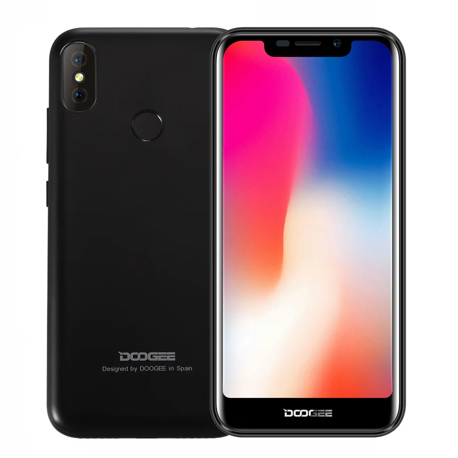DOOGEE X70 Android 8 1 5 'ཏ:9 мобильный телефон отпечаток пальца разблокировка лица MTK6737 2 ГБ + 16 4000 мАч двойной 8MP 5MP 3g