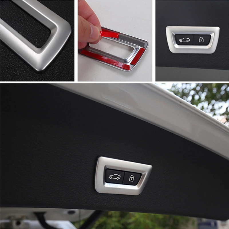 Хромированная накладка на заднюю дверь из АБС-пластика декоративная наклейка