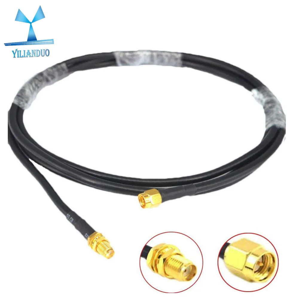 YILIANDUO Wi Fi антенна кабель удлинитель 2 м SMA мужчины к женский RG58 50 Ом Коаксиальный