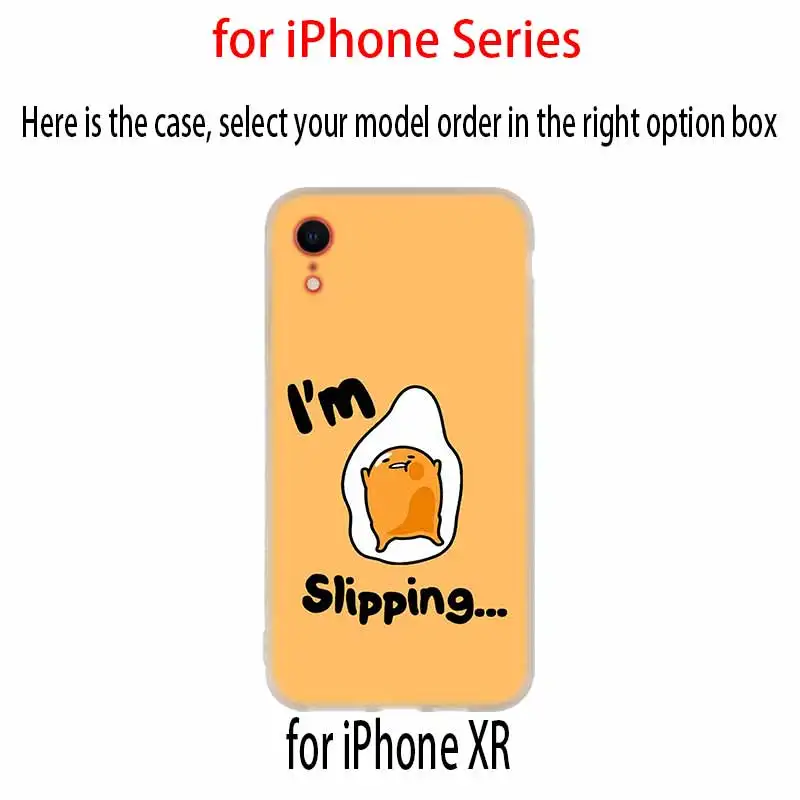 Чехлы для телефонов, силиконовый мягкий чехол для iPhone 11 Pro X XS Max XR 6 6S 7 8 Plus 5 4S SE, Милый Гудетама, ленивое яйцо, чехол Etui